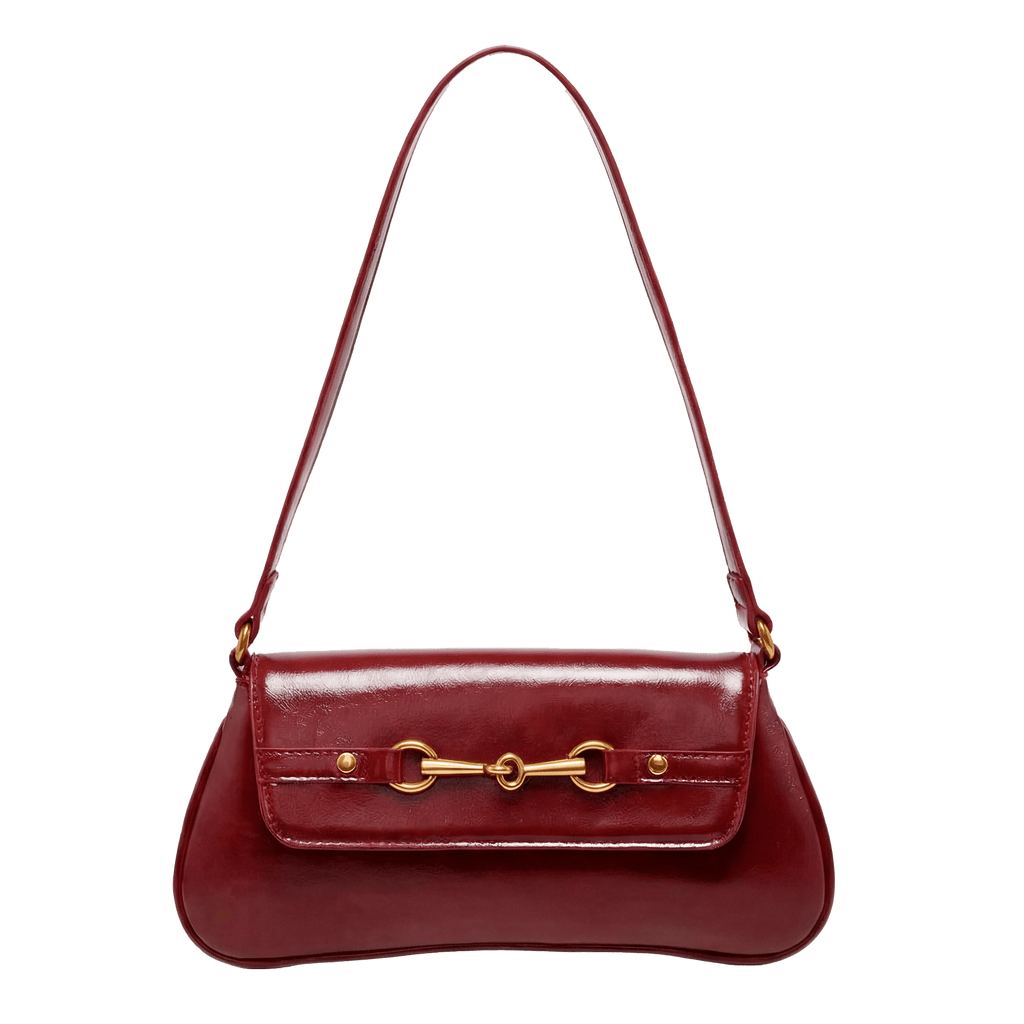 2025 New Underarm Bag Fashionable and Versatile Solid Color Artistic Stick Bag Elegant Retro Leopard Pattern Shoulder Bag - Sorina