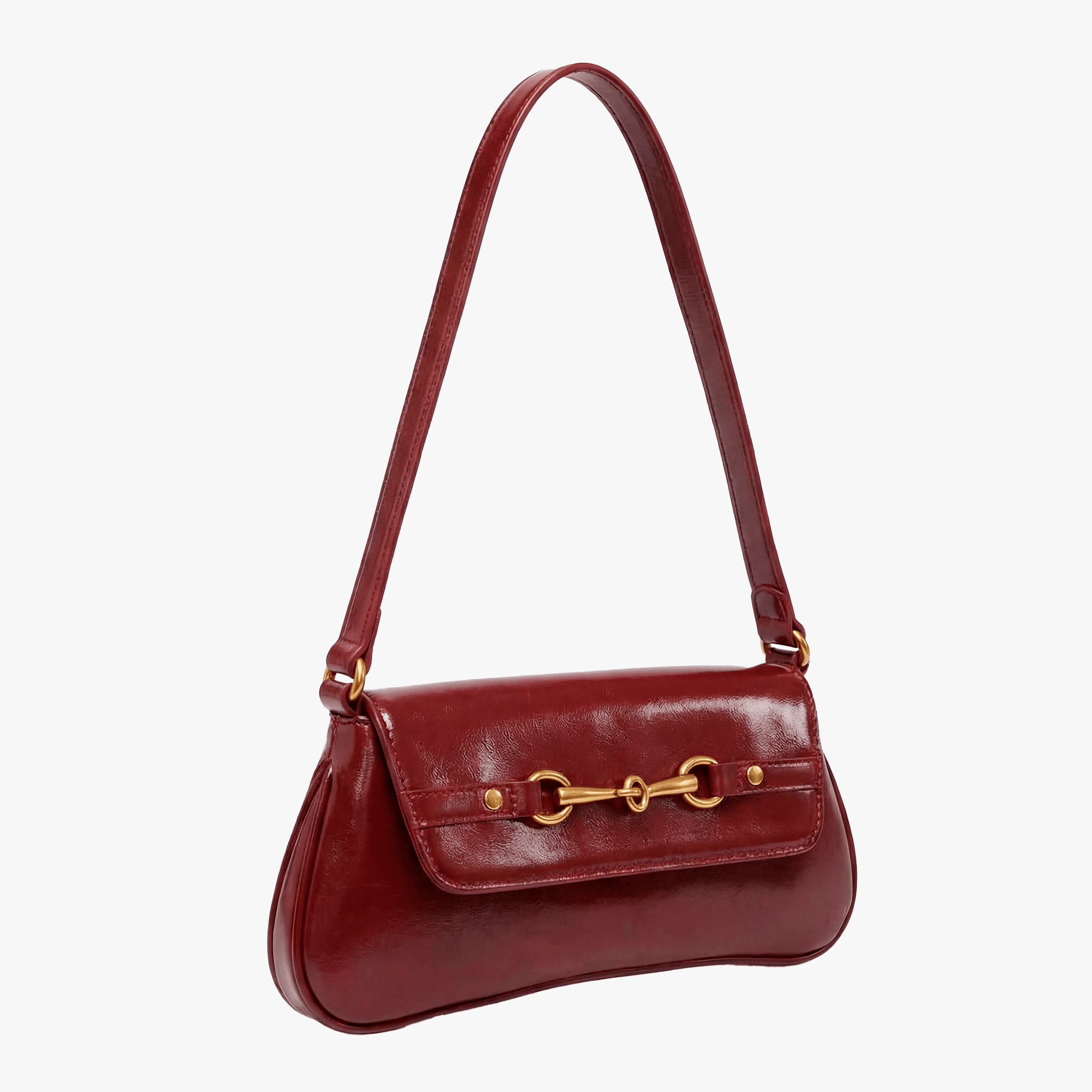 2025 New Underarm Bag Fashionable and Versatile Solid Color Artistic Stick Bag Elegant Retro Leopard Pattern Shoulder Bag - Sorina