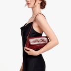 2025 New Underarm Bag Fashionable and Versatile Solid Color Artistic Stick Bag Elegant Retro Leopard Pattern Shoulder Bag - Sorina