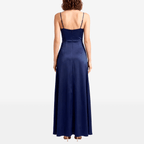 Asymmetric Ruffle High Split Maxi Dress - Sorina