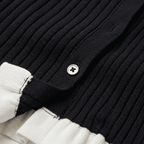Chic Contrast Collar Cocktail Mini Dress - Sorina