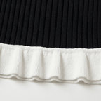 Chic Contrast Collar Cocktail Mini Dress - Sorina