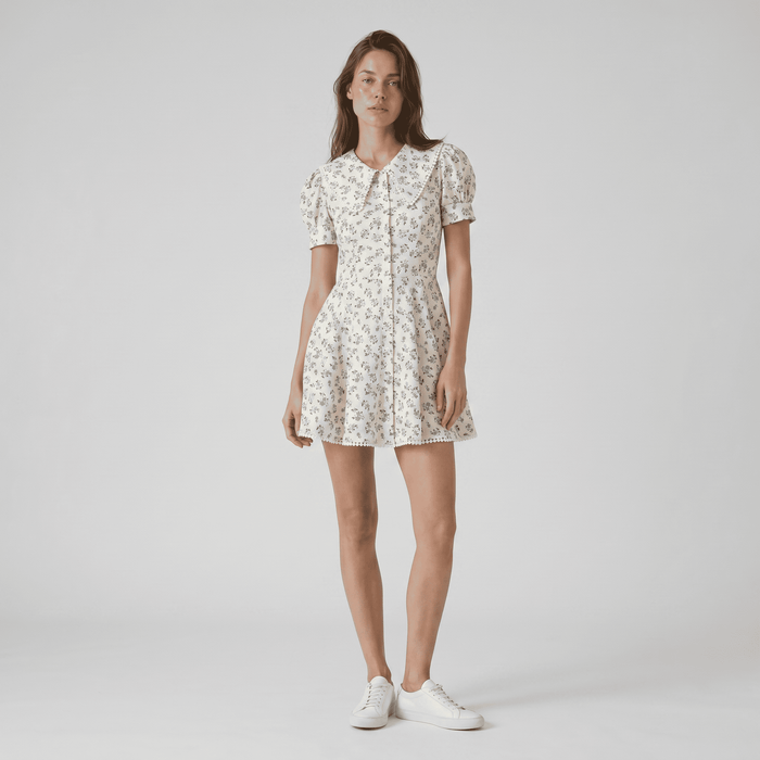 Floral A Line Cocktail Mini Dress