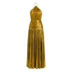 Luxurious Women Corset Party Cocktail Dress Sexy off Shoulder Halter Folds Slit Guest Celebrity Long Dress Celebrity Prom Gown - Sorina