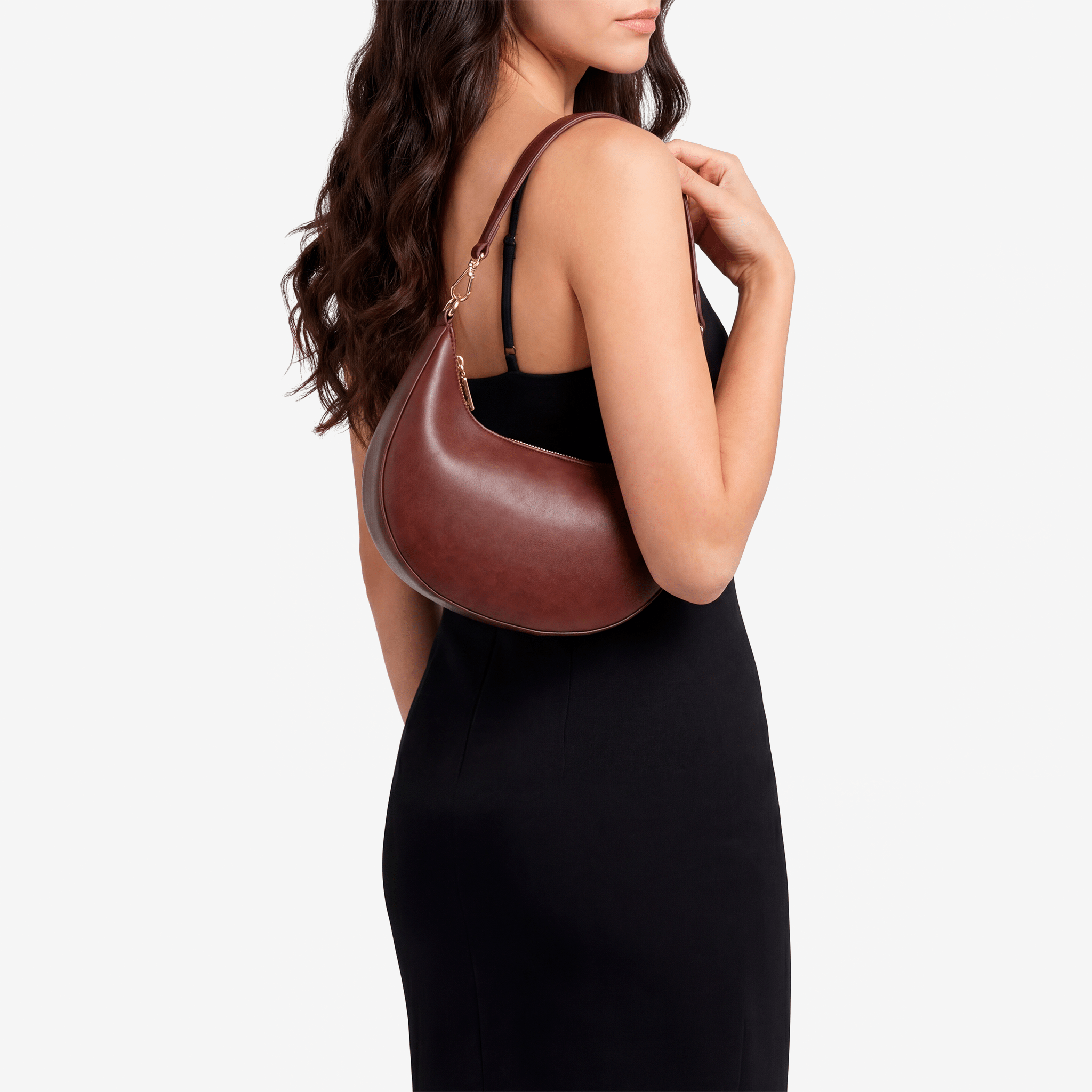 New Fashionable High - End Moon - Shaped Baseball Bag Showing Luxury Women'S Single Shoulder Bag Elegant Lady Handbags Bolso Mujer - Sorina