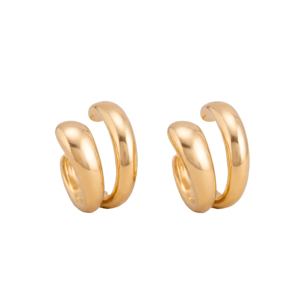 Punk Piercless Ear Clip Earring for Women Classic Gold Color Trendy Earcuff Earrings Girl Y2K Gift Simple Daily Wear Jewelry - Sorina