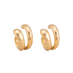 Punk Piercless Ear Clip Earring for Women Classic Gold Color Trendy Earcuff Earrings Girl Y2K Gift Simple Daily Wear Jewelry - Sorina