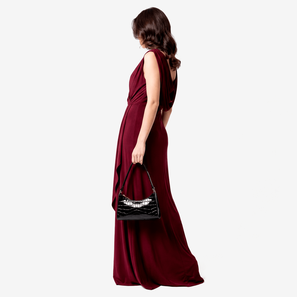 Retro Alligator Pattern Female Small Handbags and Purse Armpit Shoulder Bags High Quality PU Leather Ladies Clutch Totes Bag - Sorina