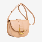 Retro Solid Color PU Leather Women'S Fashion Exquisite Shopping Bag Handbags Shoulder Crossbody Bags Vintage Women Saddle Bag - Sorina