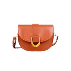 Retro Solid Color PU Leather Women'S Fashion Exquisite Shopping Bag Handbags Shoulder Crossbody Bags Vintage Women Saddle Bag - Sorina