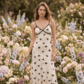 Romantic Lace Trim Cocktail Maxi Dress - Sorina