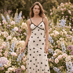 Romantic Lace Trim Cocktail Maxi Dress - Sorina