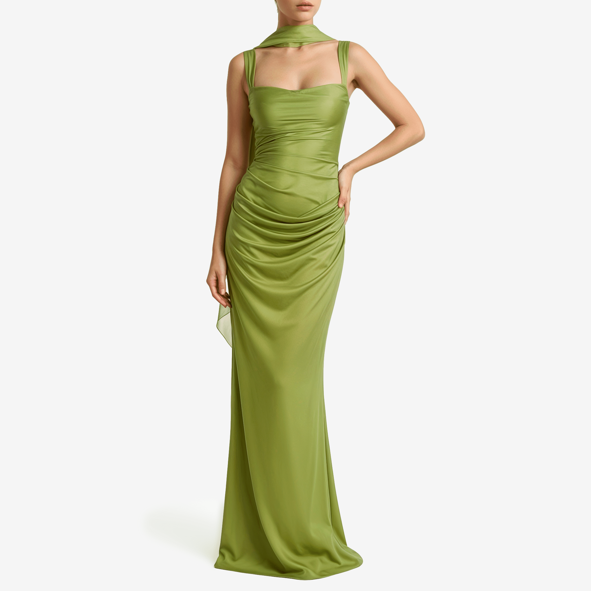 Satin Backless Sexy Maxi Dress Women Elegant Halter Off - Shoulder Sleeveless Lace - Up Bodycon Club Party Long Dresses - Sorina