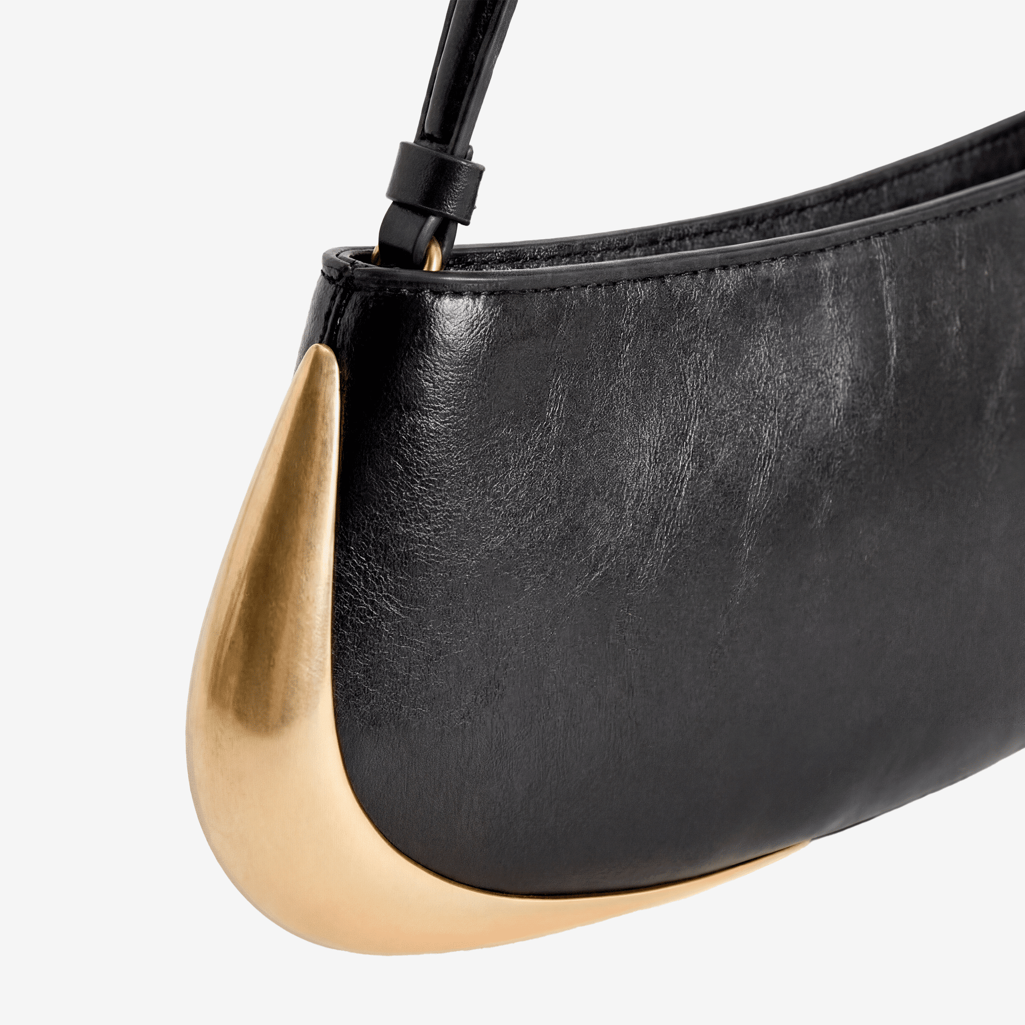 Structured Baguette Shoulder Bag - Sorina