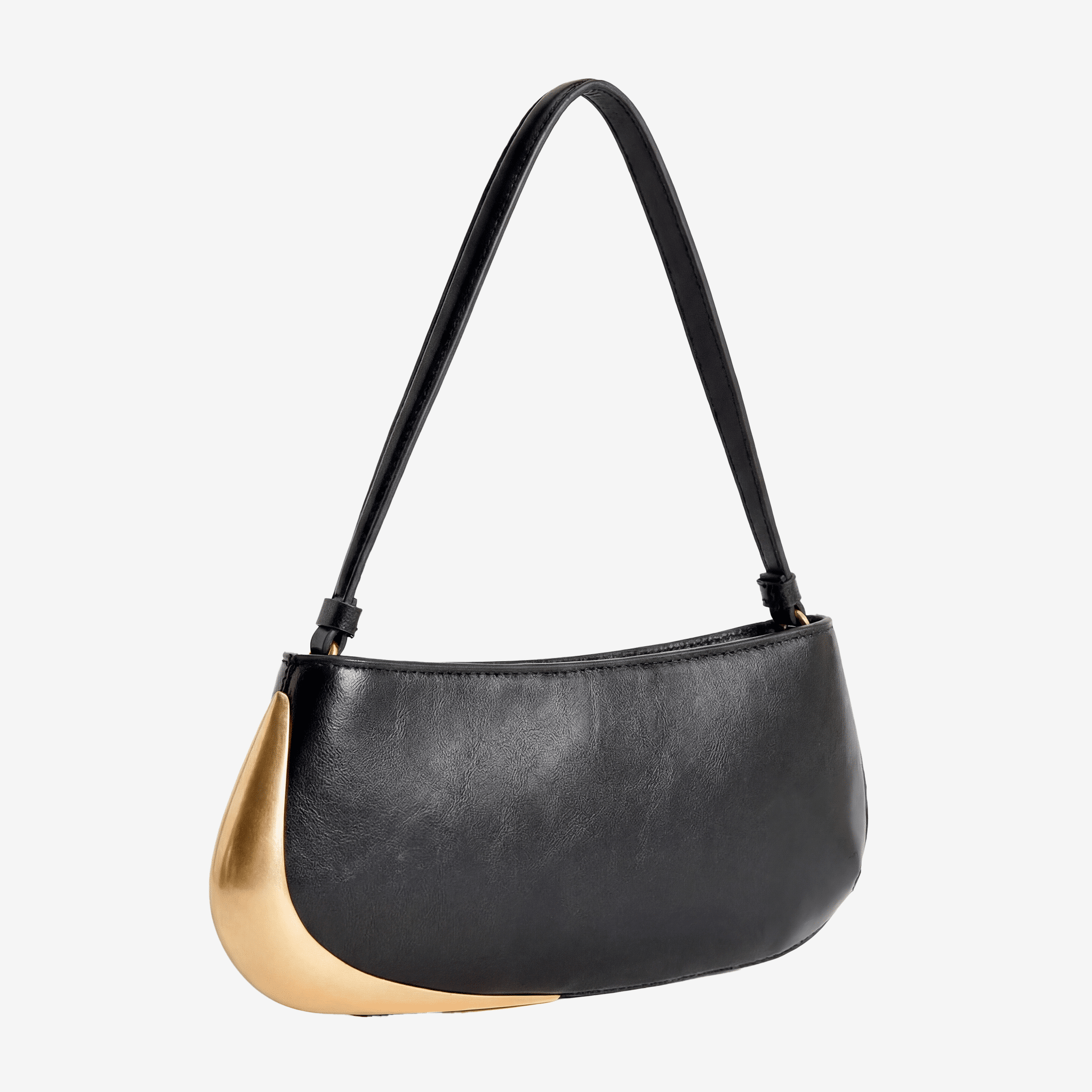 Structured Baguette Shoulder Bag - Sorina
