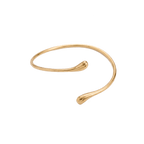 Trendy Geometric Twisted Cuff Bracelet on the Upper Arm for Women Water Drop Shape Bangles Adjustable Jewelry Party Wedding Gift - Sorina